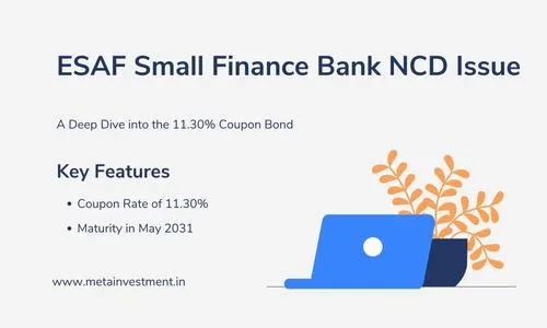 ESAF SFB NCD Issue: 11.30% Coupon | Basel II Compliant Bonds